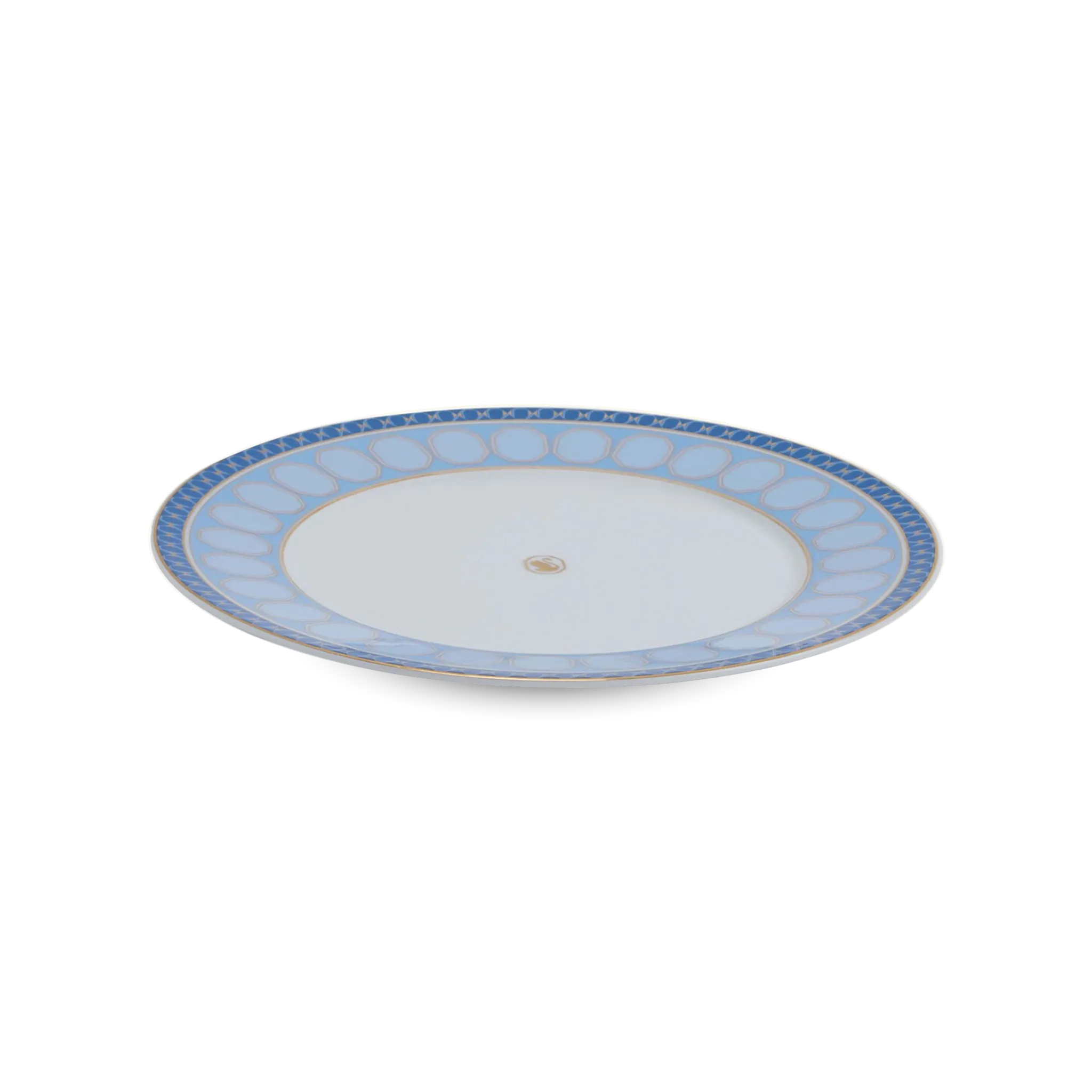 Prato Sobremesa Swarovski Azul