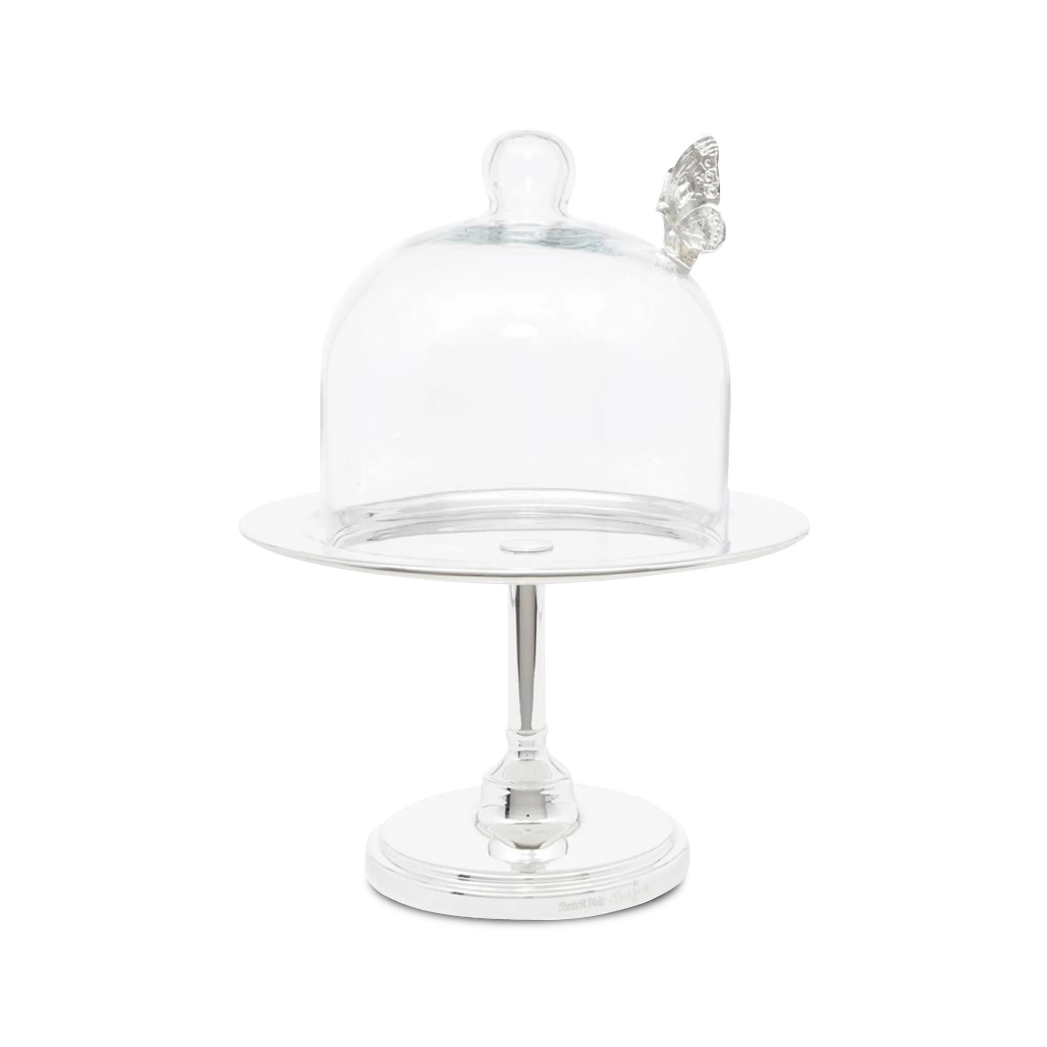 Queijeira com Pé e Cúpula Borboleta.