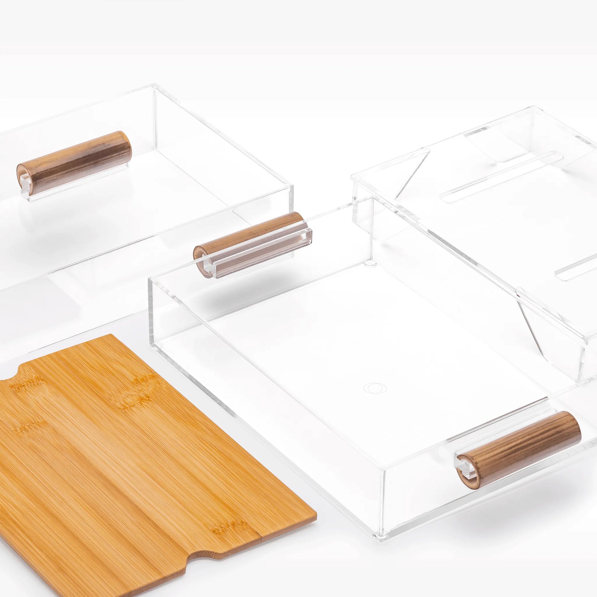 Resfriador de Frios Bambu aberto.