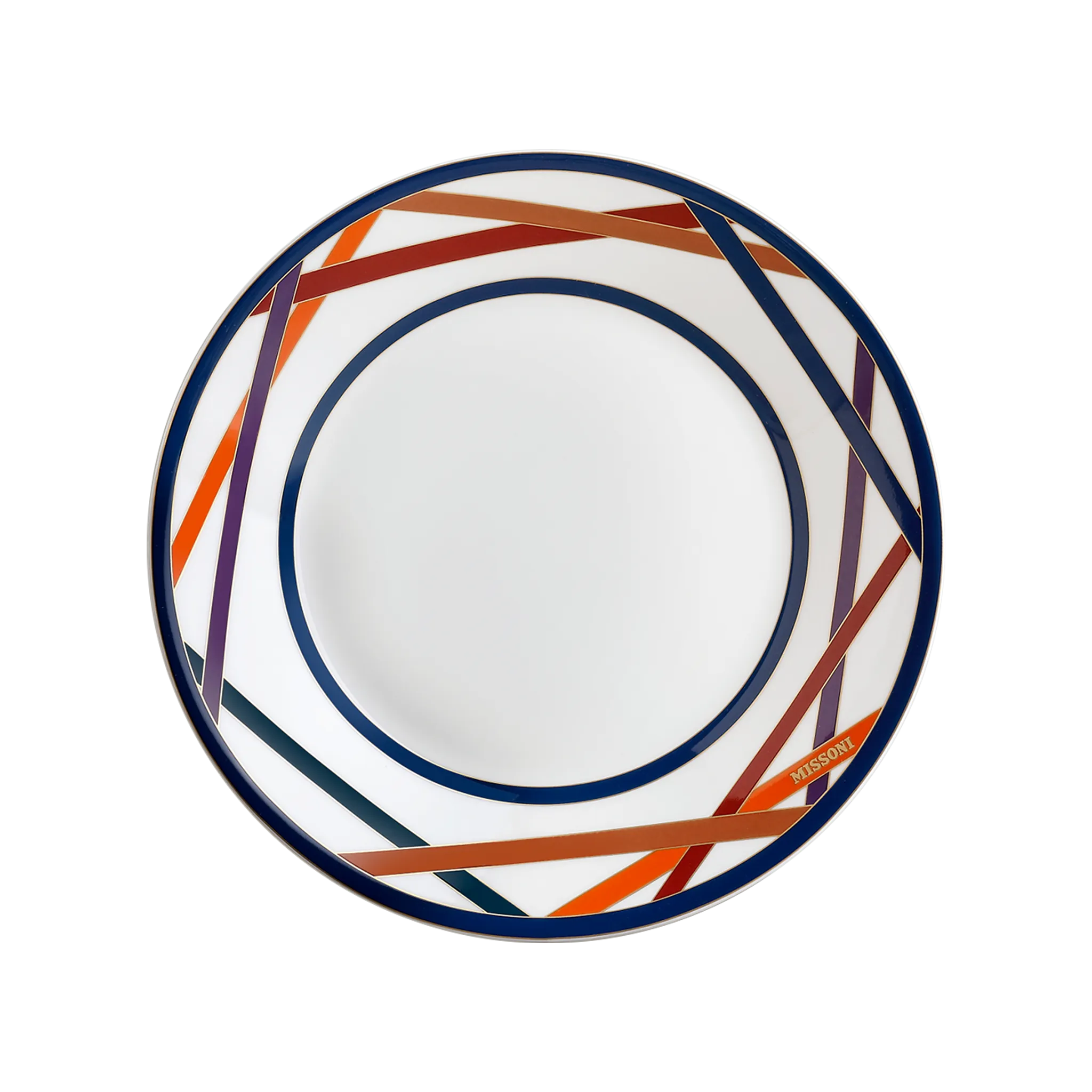 Set 2 Pratos Fundos Missoni Nastri Collours.