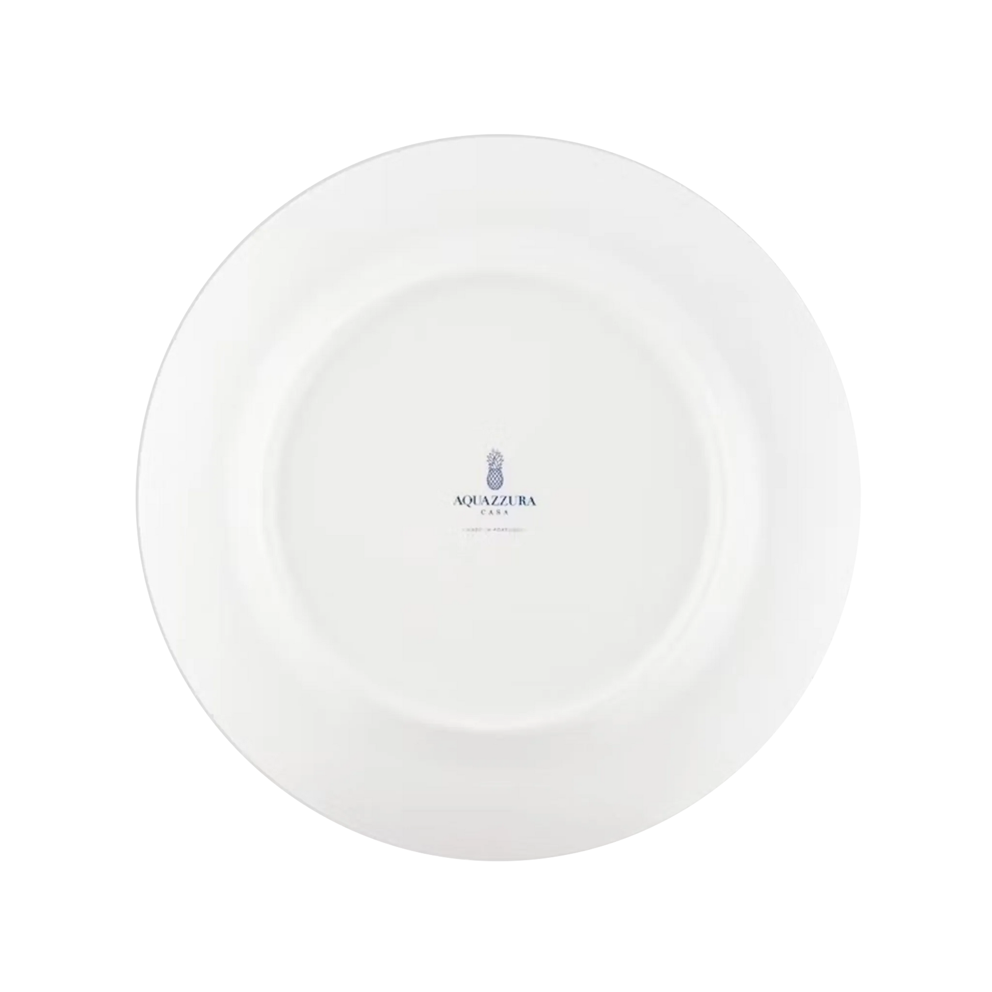 Verso do Set 2 Pratos Rasos Jaipur Azul Aquazzura.