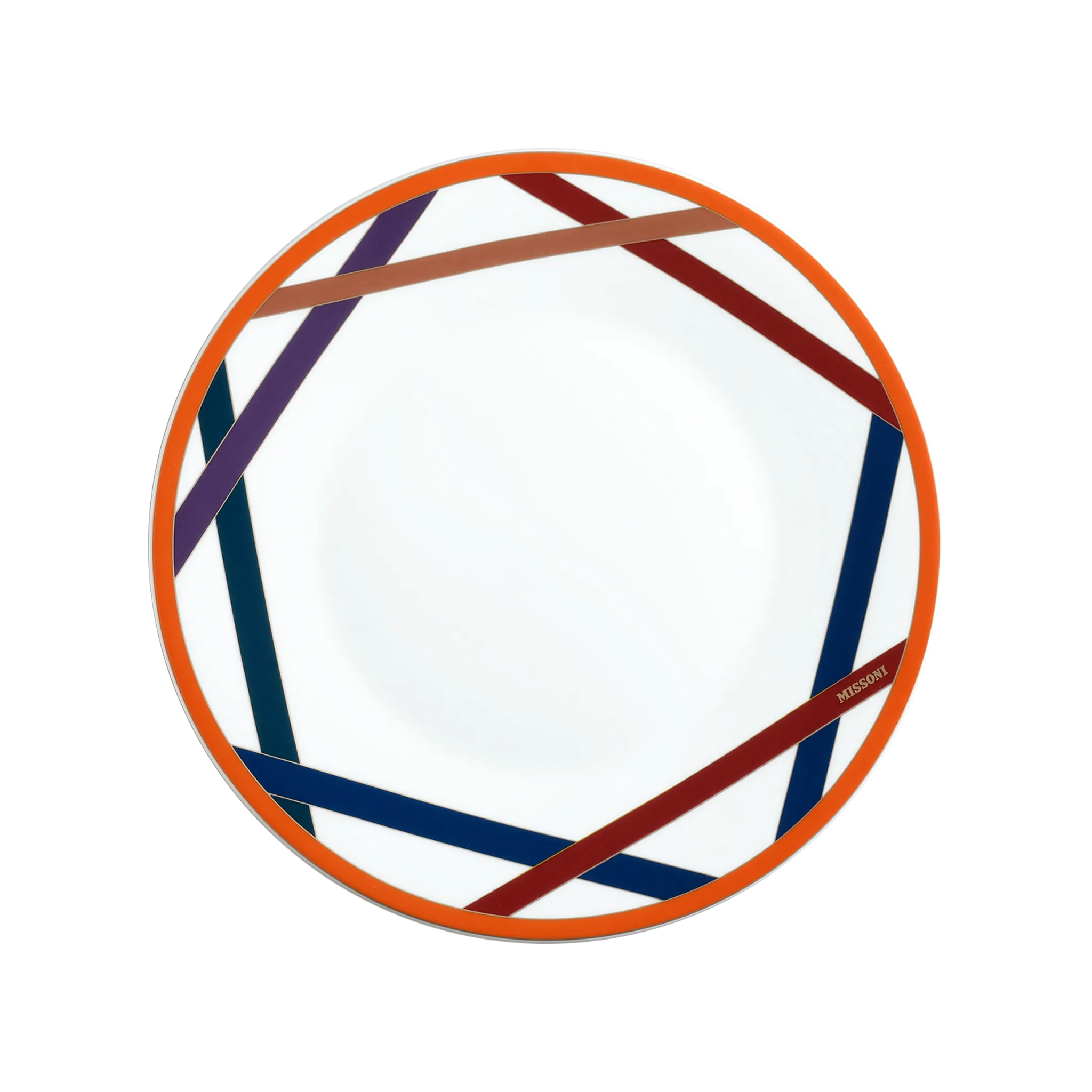 Set 2 Pratos Rasos Missoni Nastri Collours.