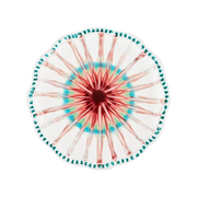 Vista frontal do Set 2 Pratos Sobremesas Alegria Rosa Aquazzura.