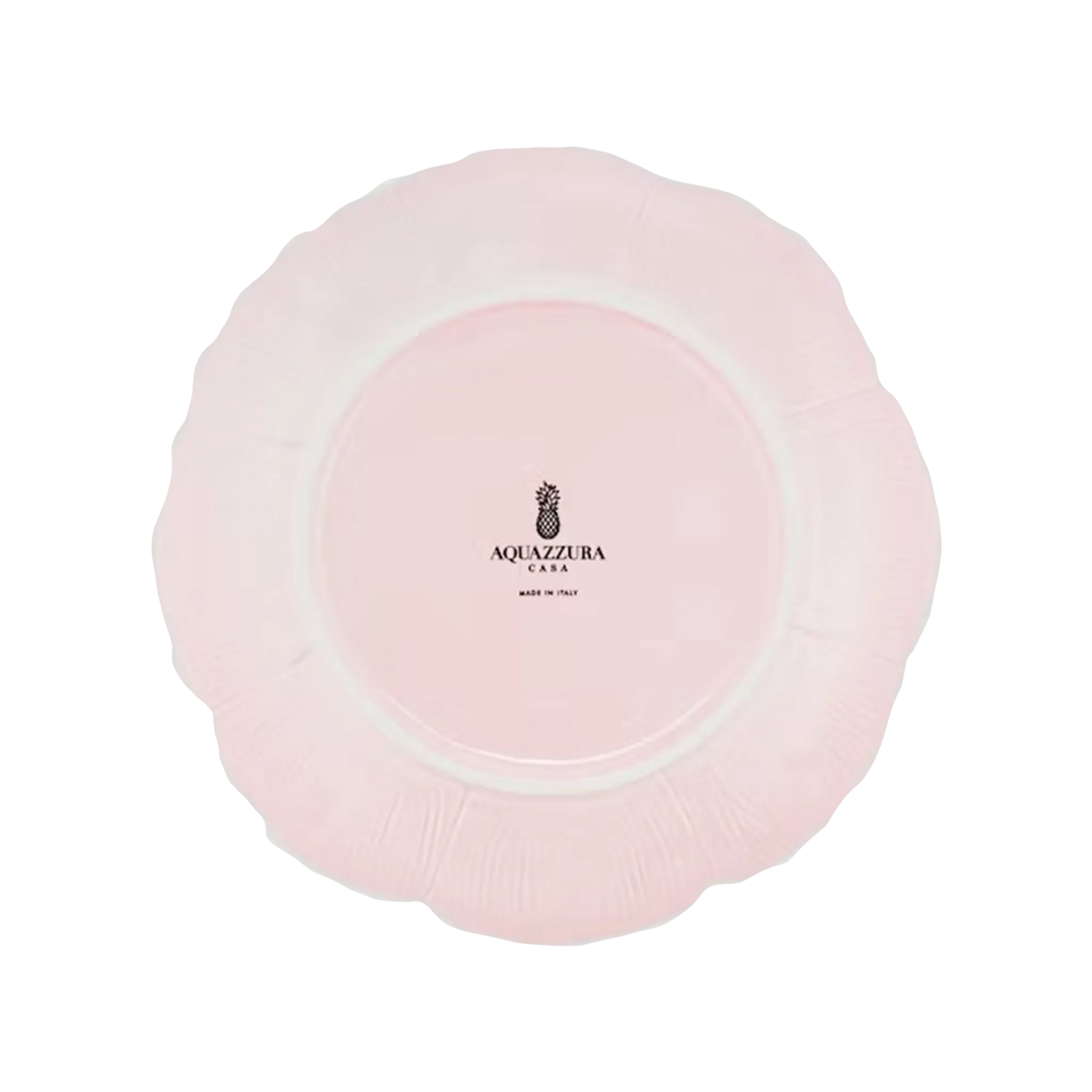 Verso do Set 2 Pratos Sobremesas Blossom Rosa Aquazzura.