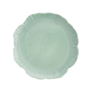 Vista frontal do Set 2 Pratos Sobremesas Blossom Verde Aquazzura.