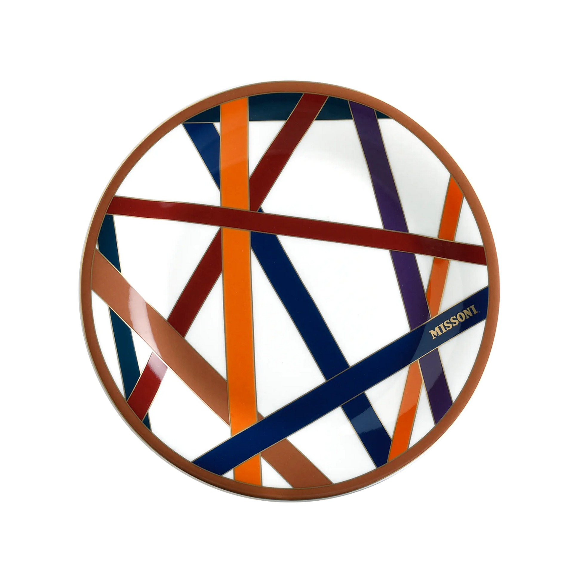 Set 2 Pratos Sobremesa Missoni Nastri Collours.