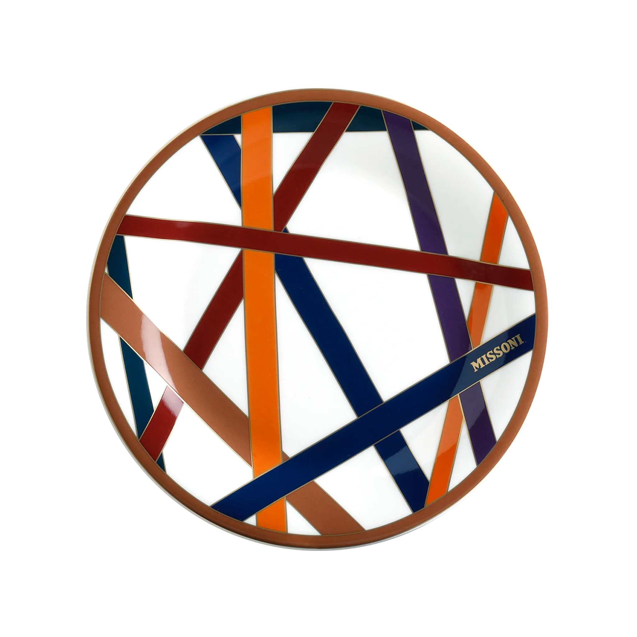 Set 2 Pratos Sobremesa Missoni Nastri Collours.