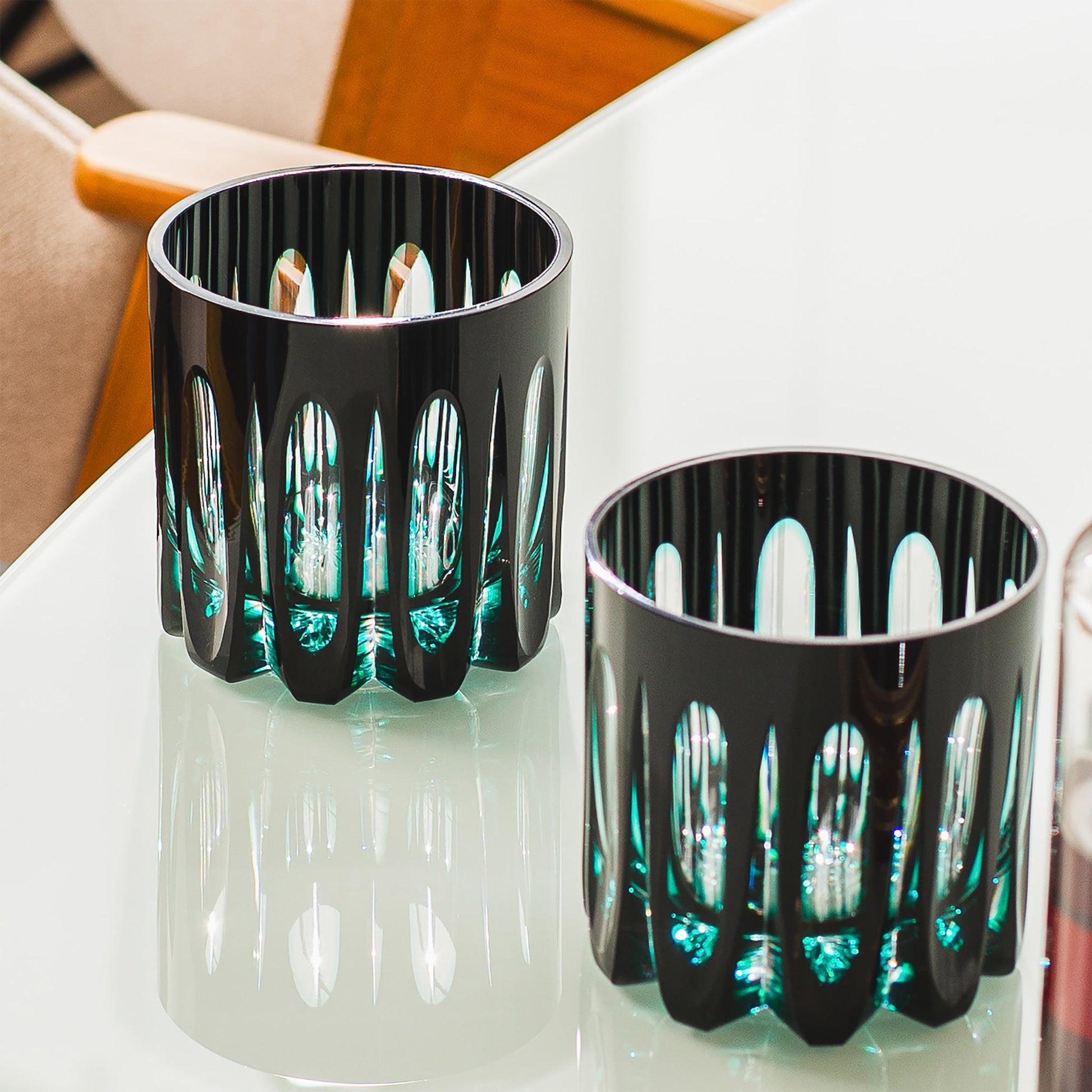 Set Copos On The Rocks Bicolor Orvalho.