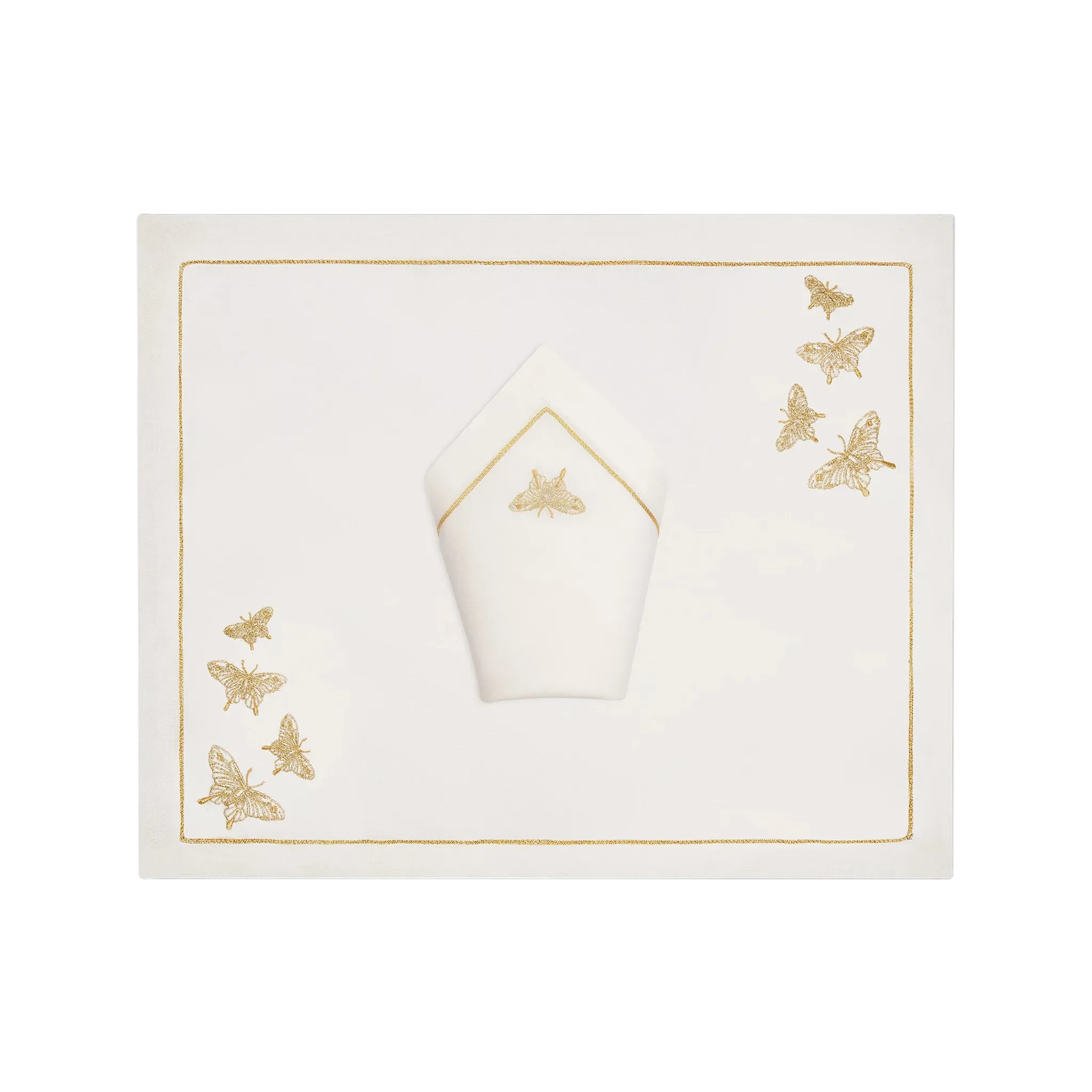 Set Jogo Americano e Guardanapo Borboleta.