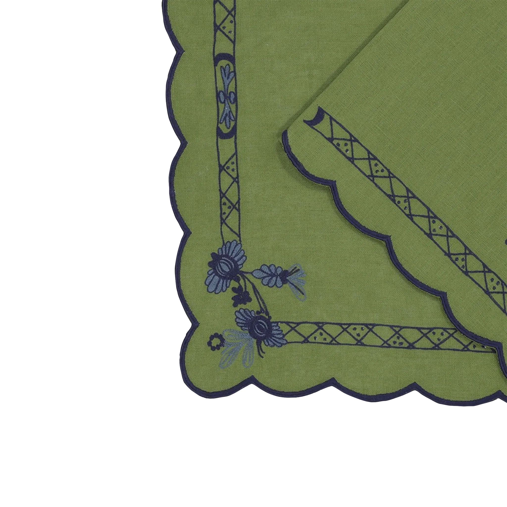 Set Jogo Americano e Guardanapo Malachite.