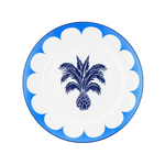 Vista frontal do Set 2 Pratos Sobremesas Jaipur Azul Aquazzura.