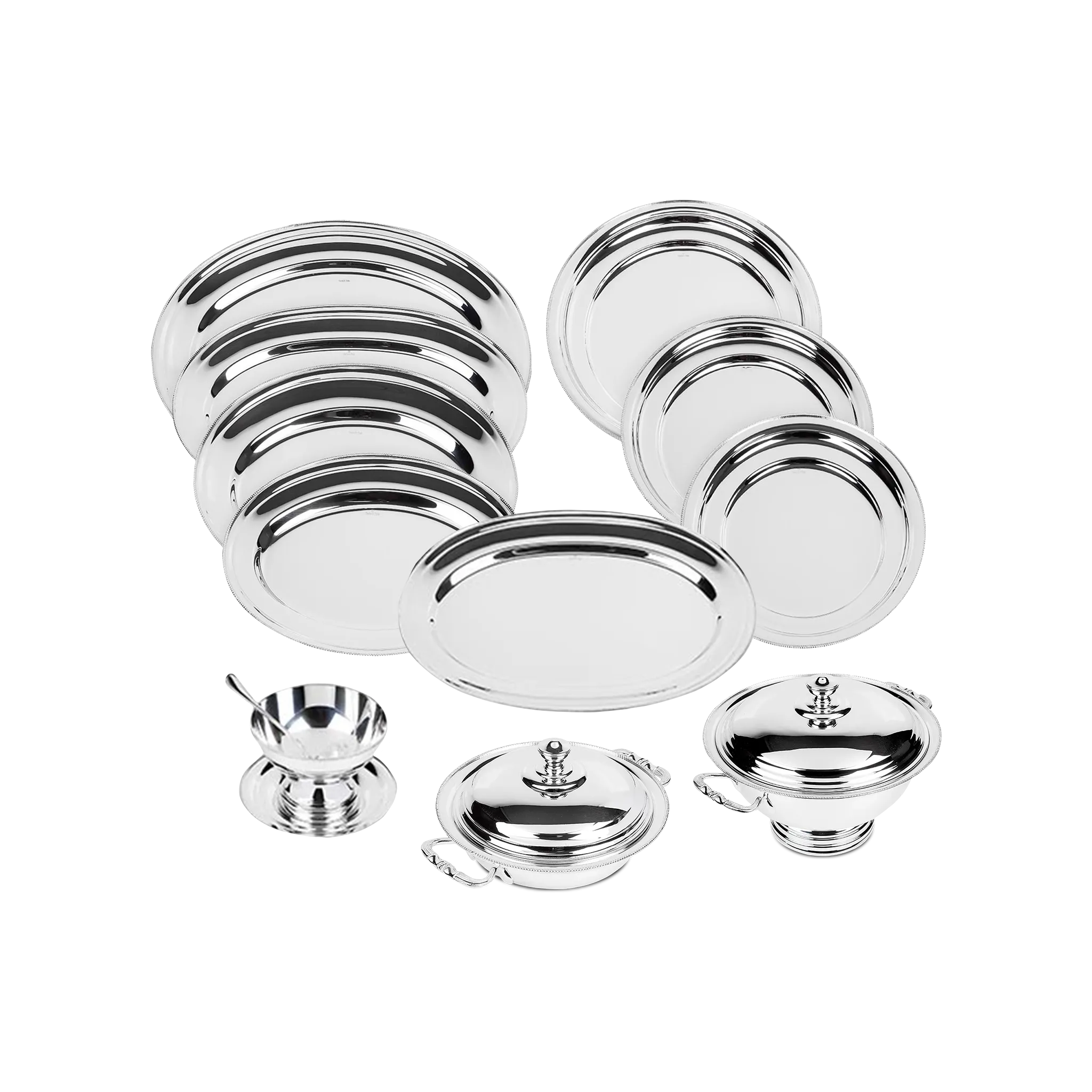 Set Serviço Prata 10 Peças.