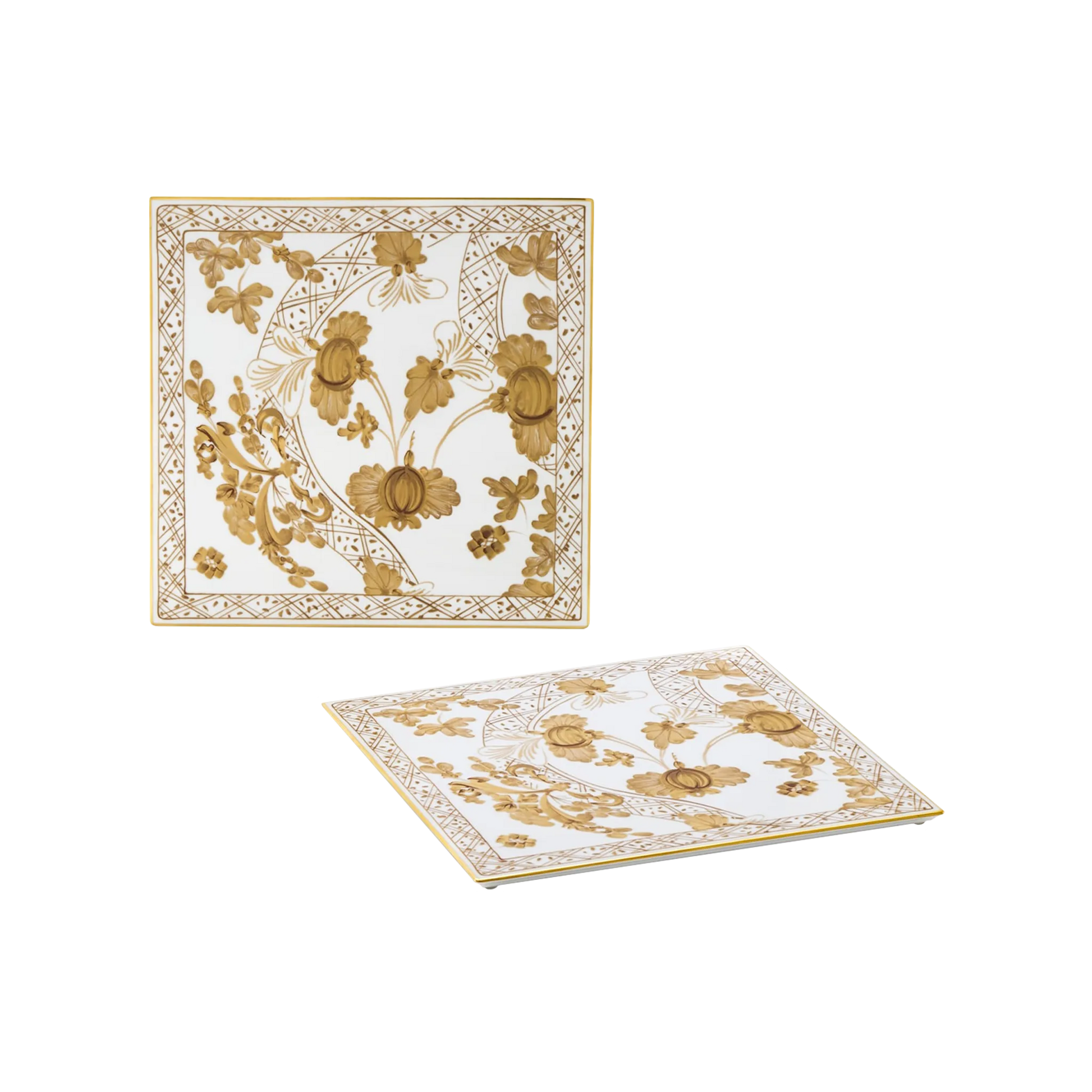 Set Sousplat Quadrado Tresori Aurum.