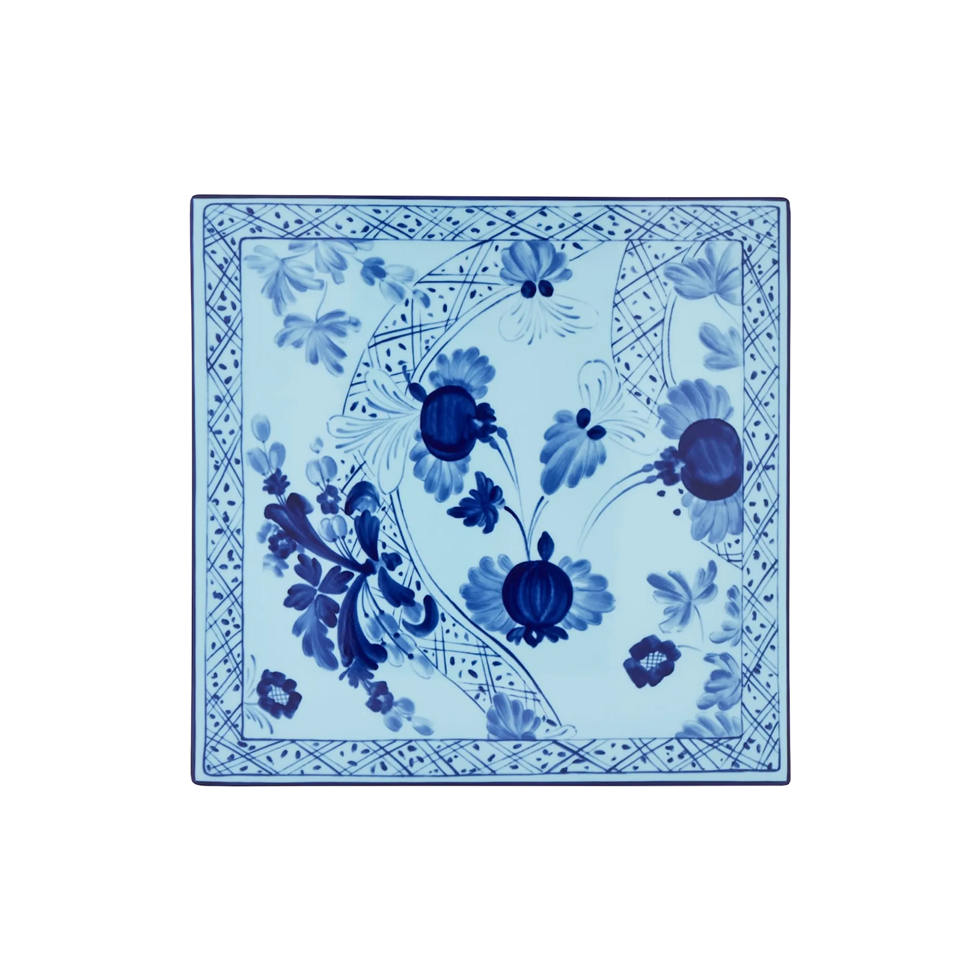 Vista frontal do Set Sousplat Quadrado Tresori Íris.