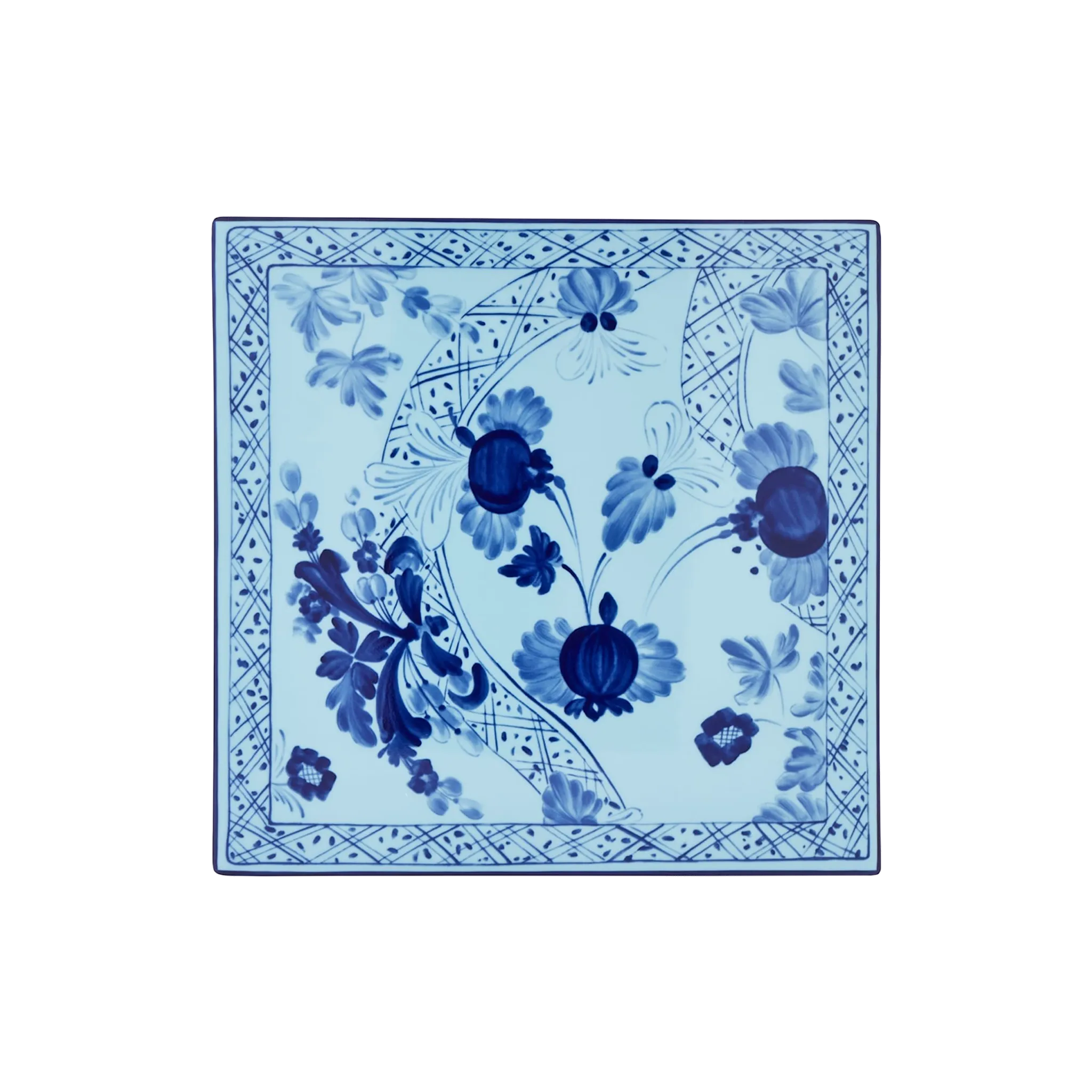 Vista frontal do Set Sousplat Quadrado Tresori Íris.