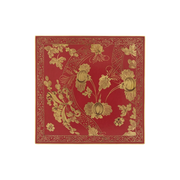 Vista frontal do Set Sousplat Quadrado Tresori Rubrum.