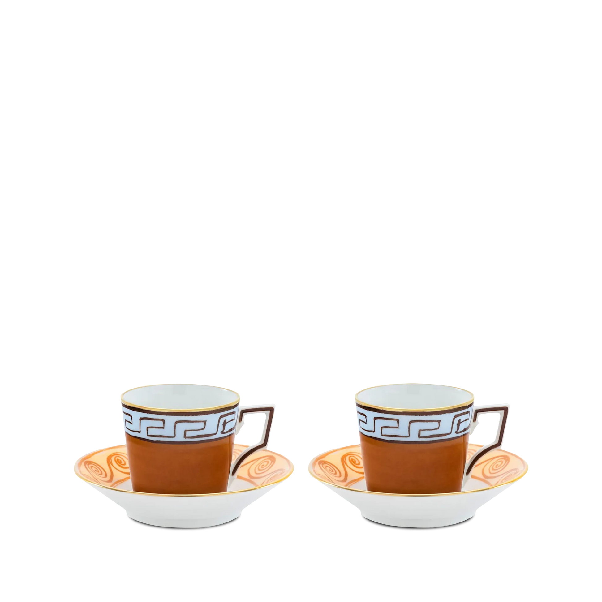 Set Xícara Café Viaggio Di Nettuno Terracota.