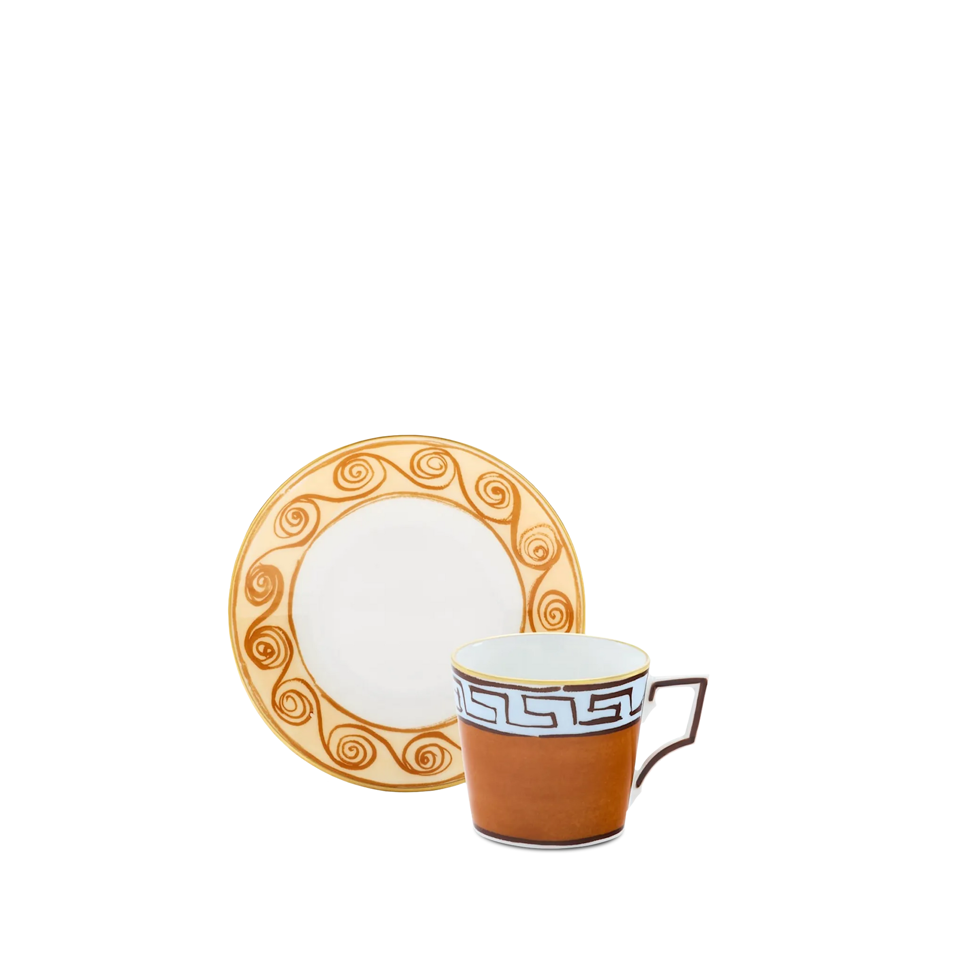 Set Xícara Café Viaggio Di Nettuno Terracota.