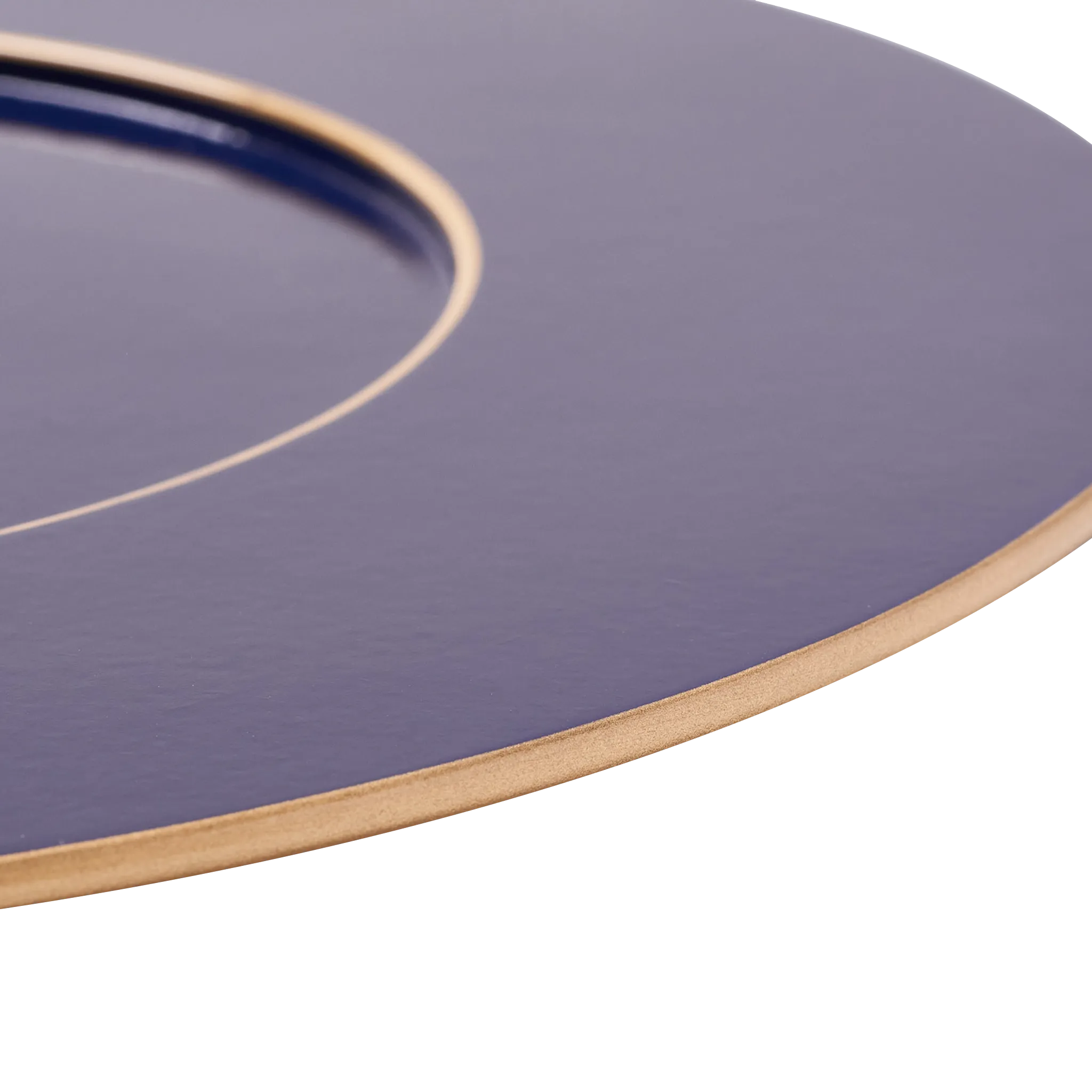 Detalhe do Sousplat Azul Marinho.