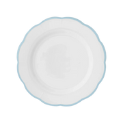 Vista frontal do Sousplat Bitossi Azul Claro.