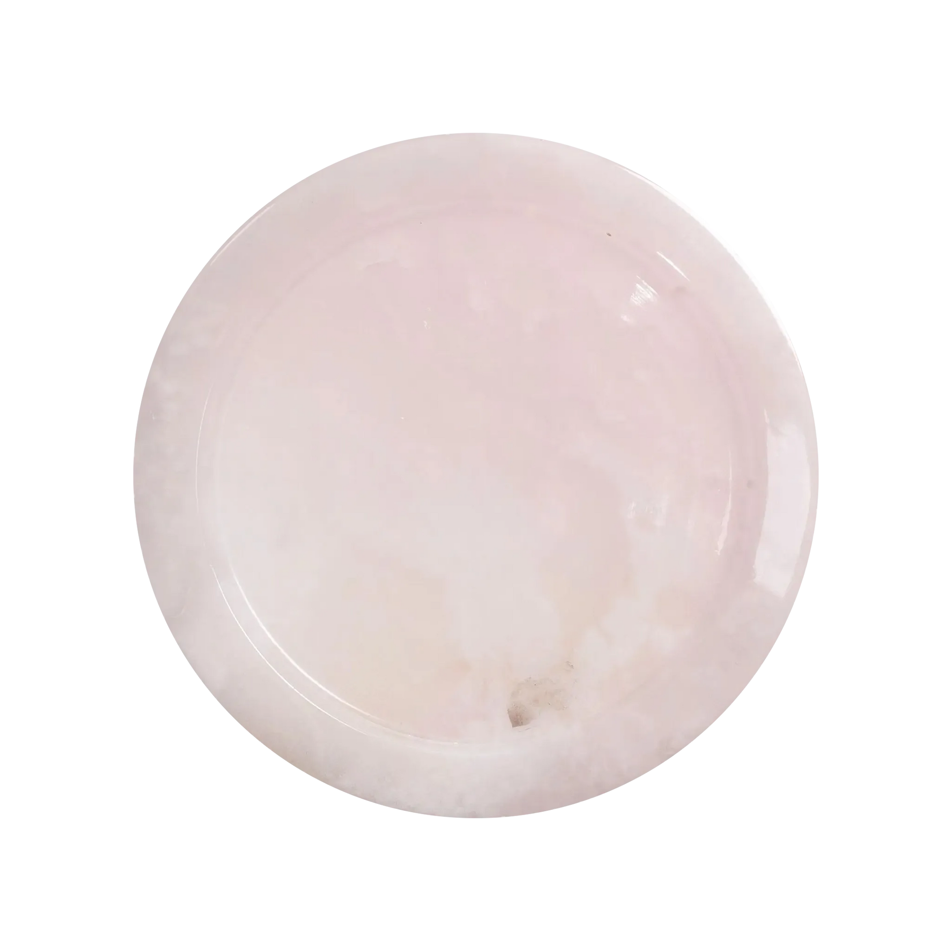 Sousplat Calcita Rosa.