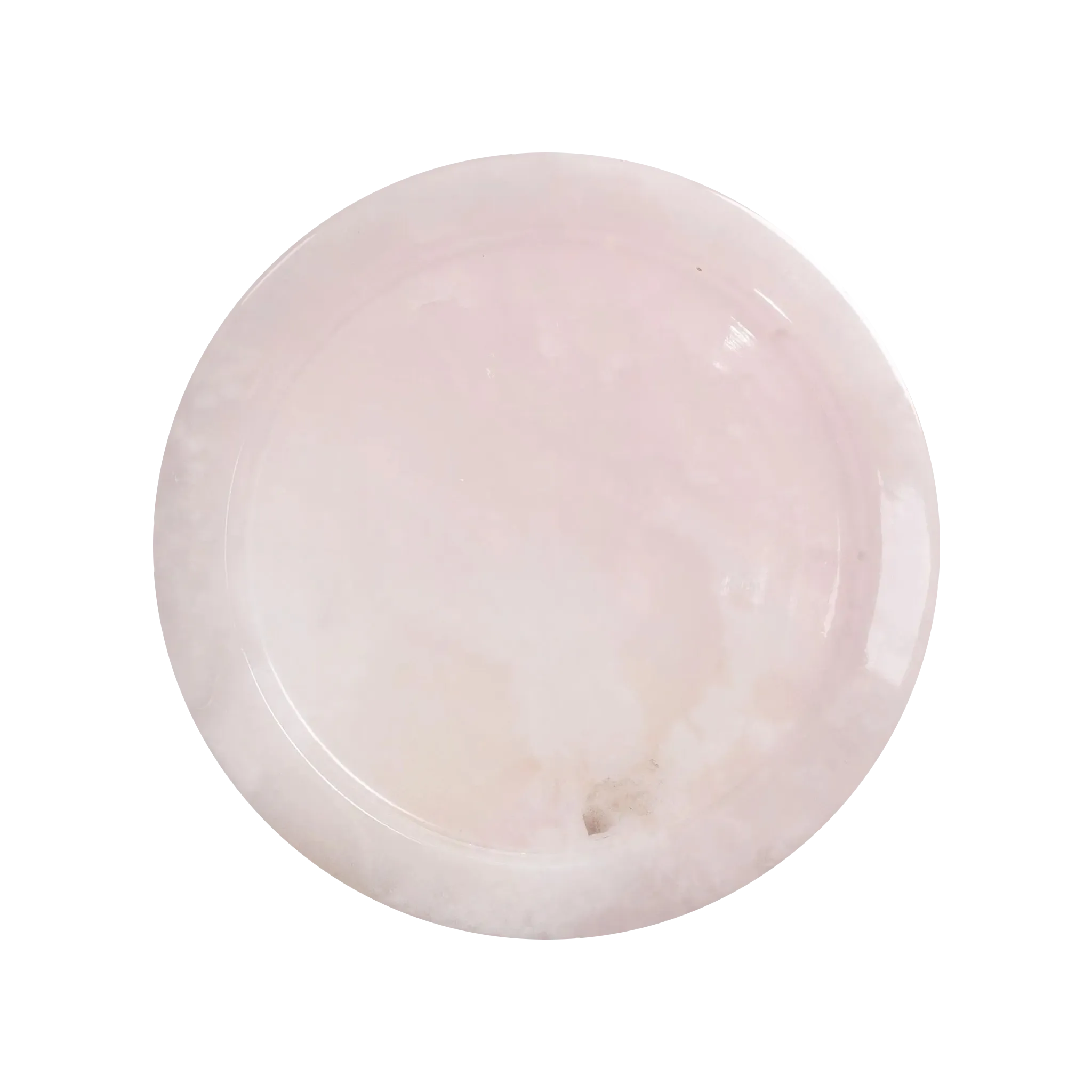 Sousplat Calcita Rosa.