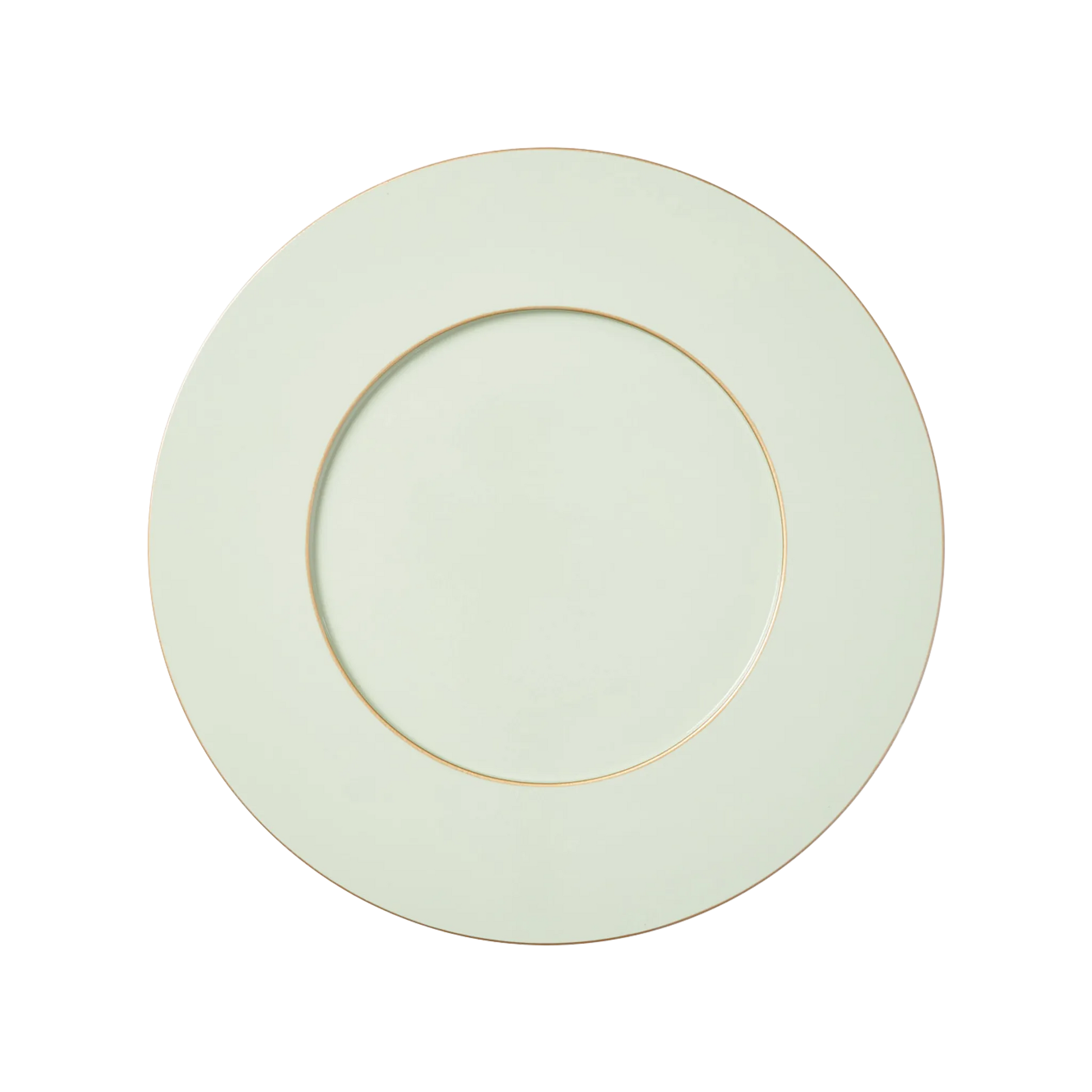 Vista frontal do Sousplat Celadon.