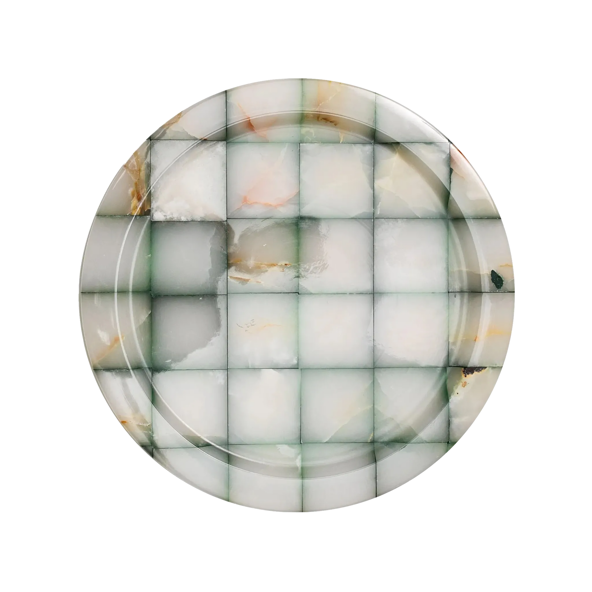 Sousplat Quadriculado Ônix Verde.