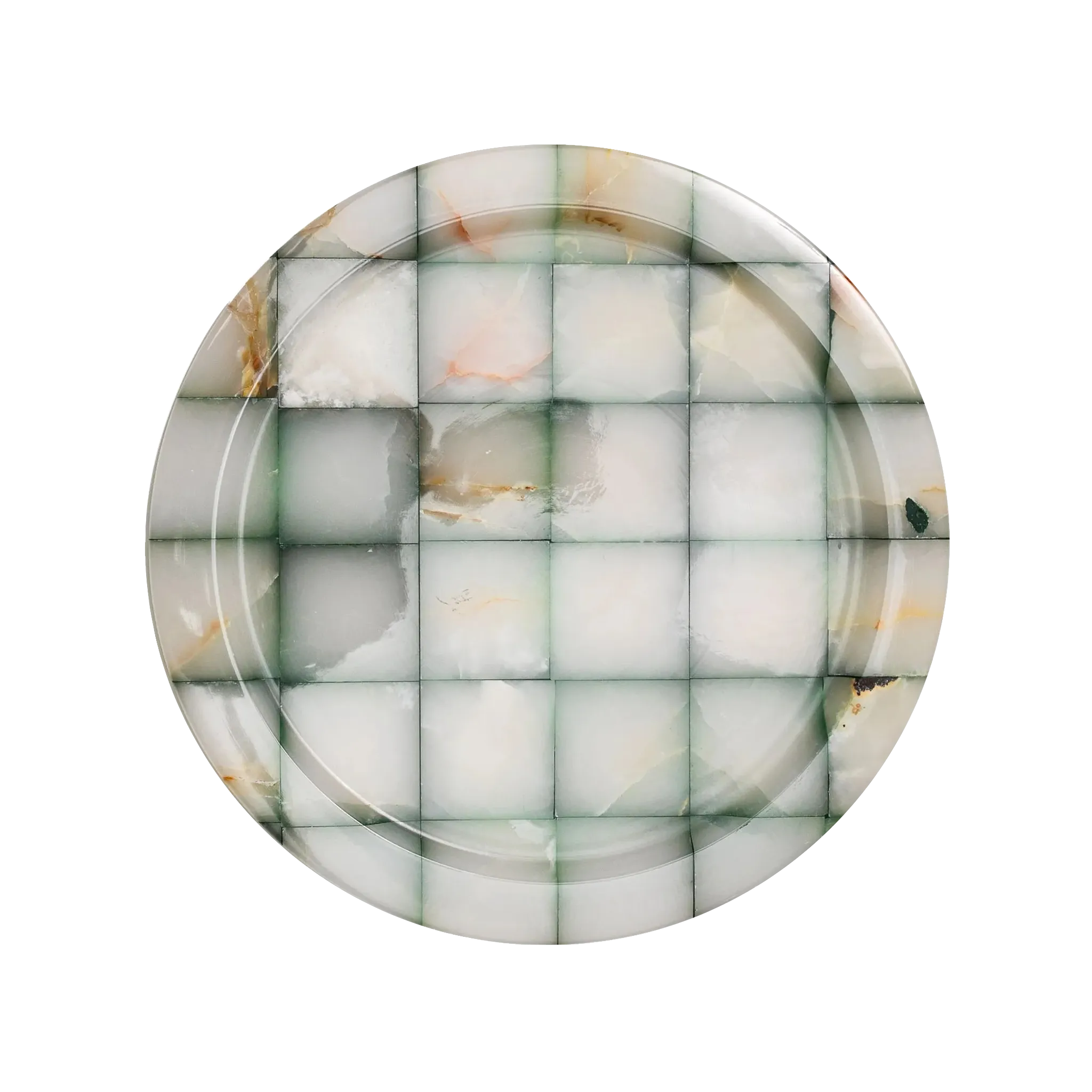 Sousplat Quadriculado Ônix Verde.