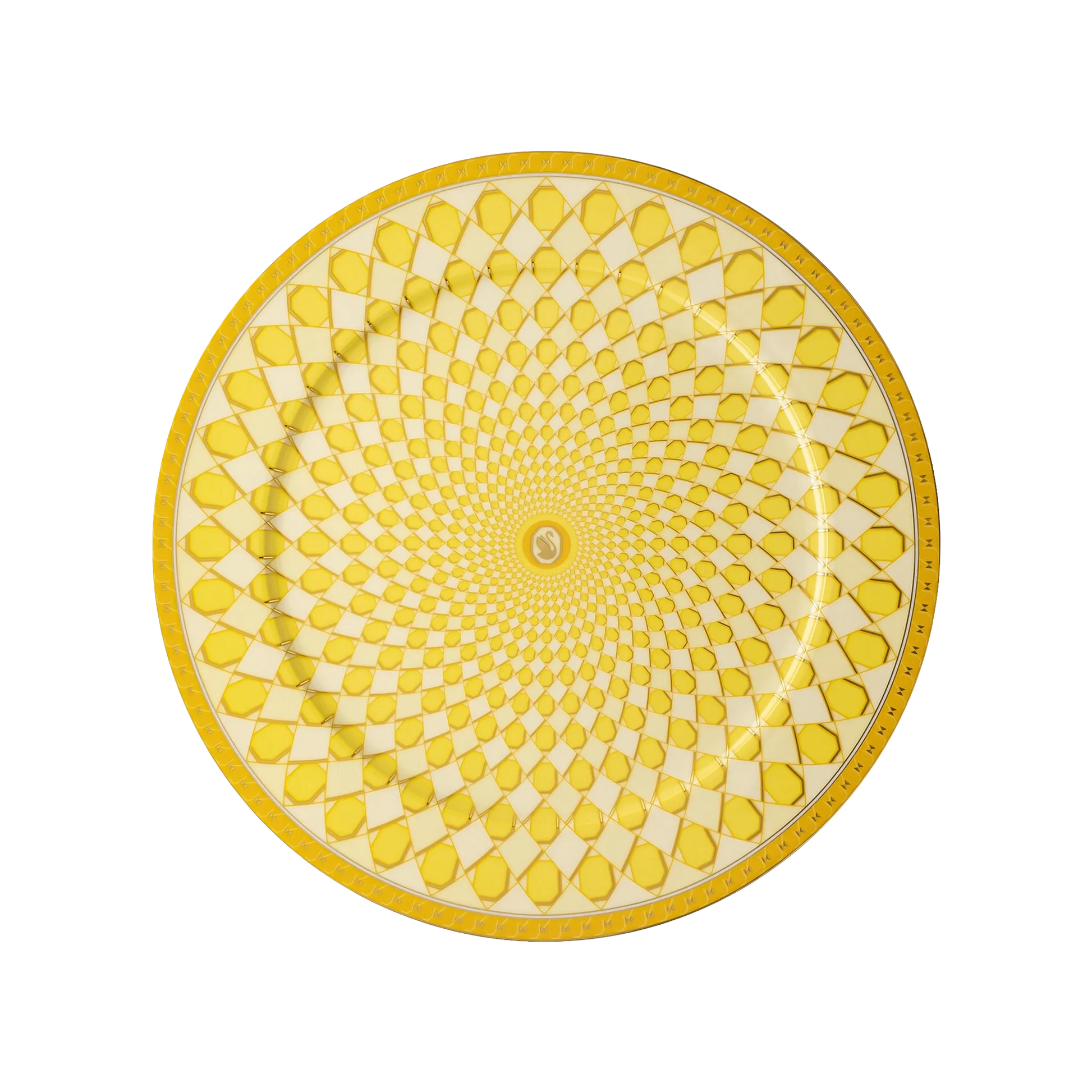 Sousplat Swarovski Amarelo.