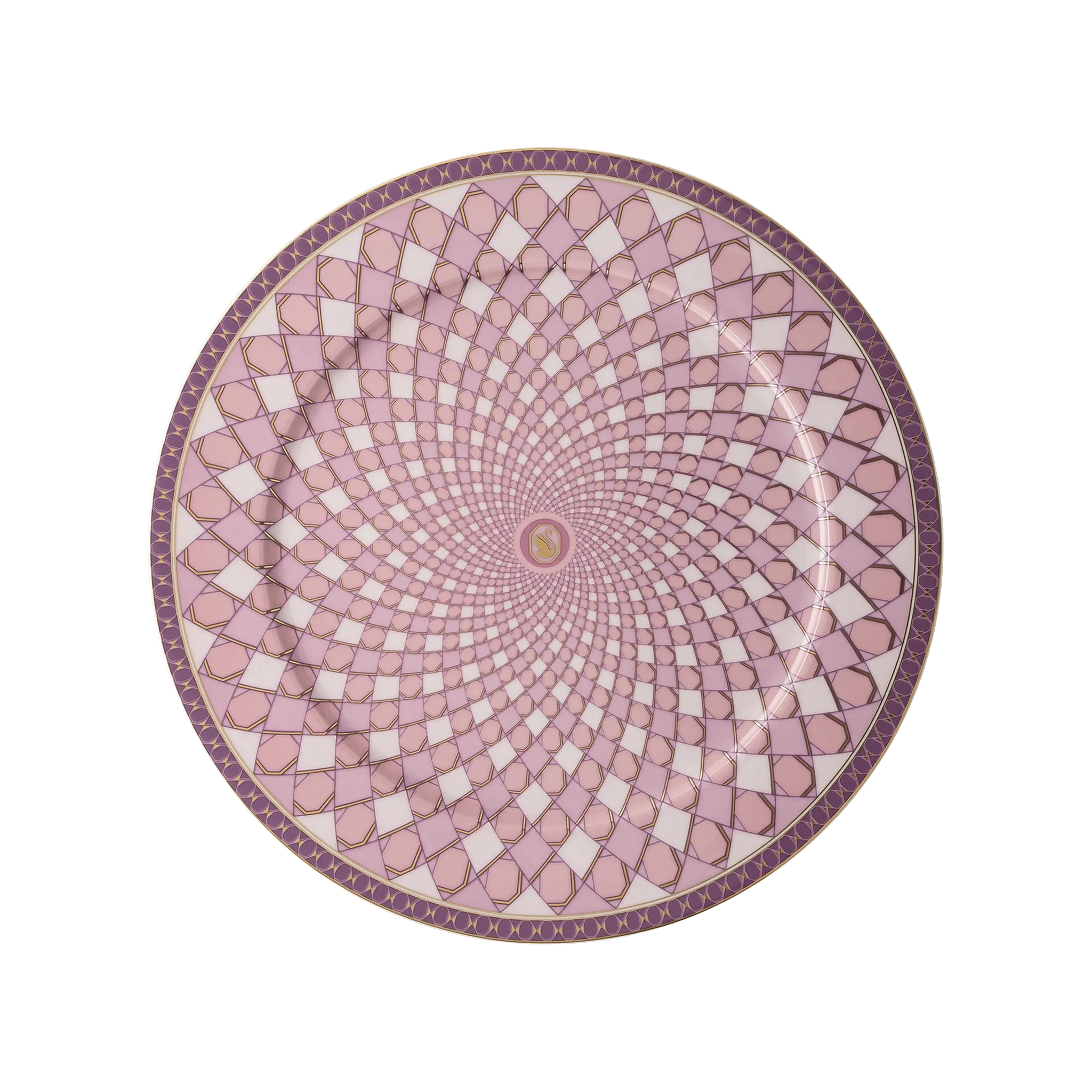 Sousplat Swarovski Rosa.