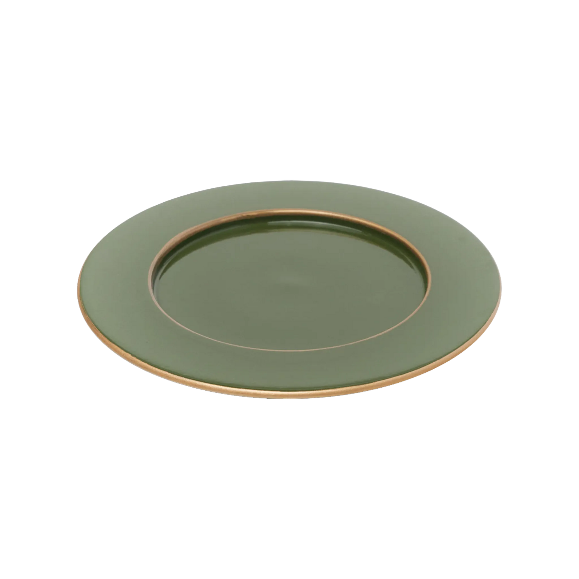 Sousplat Verde Militar.