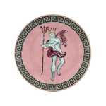 Vista frontal do Sousplat Viaggio Di Nettuno Rosa.