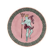 Vista frontal do Sousplat Viaggio Di Nettuno Rosa.