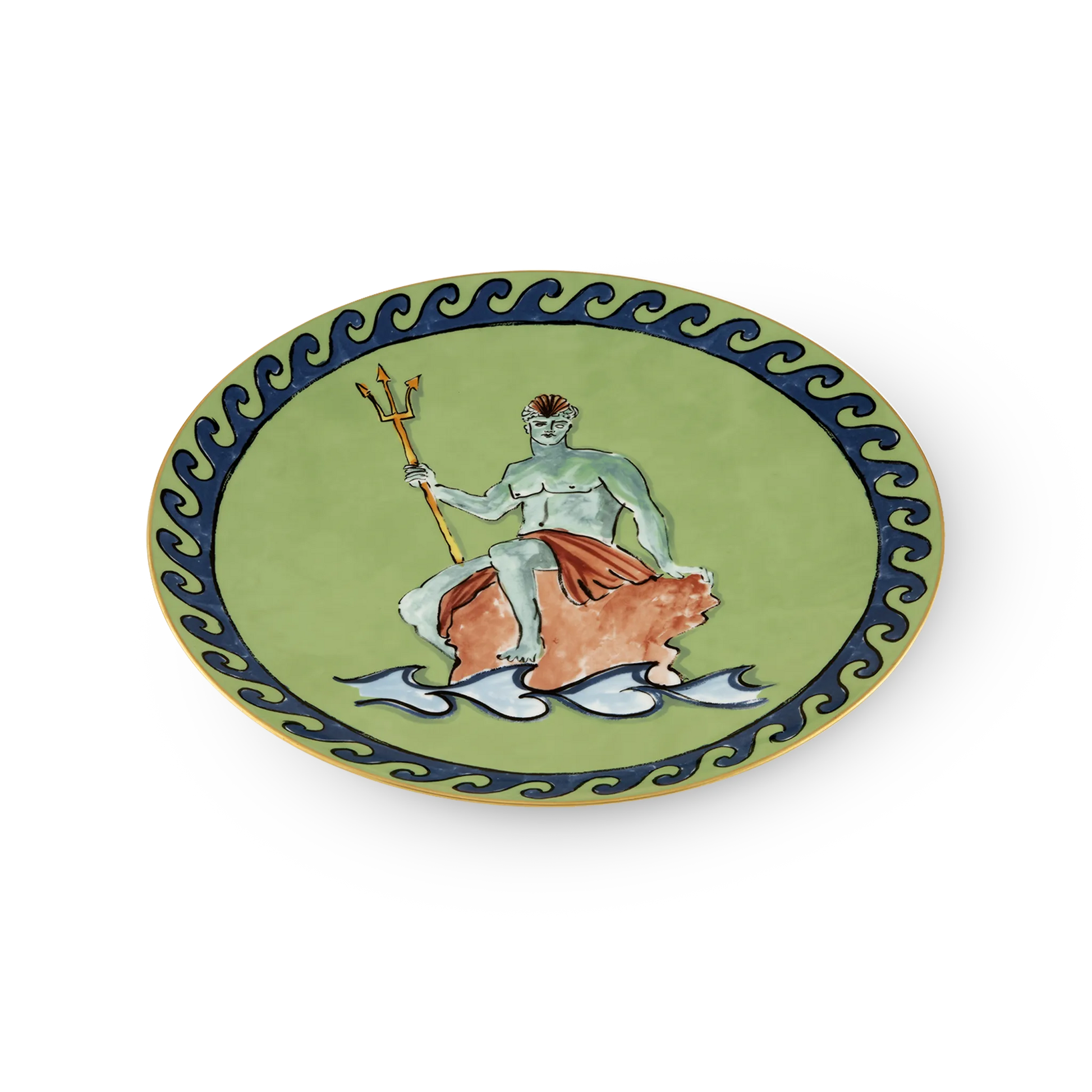 Sousplat Viaggio Di Nettuno Verde.