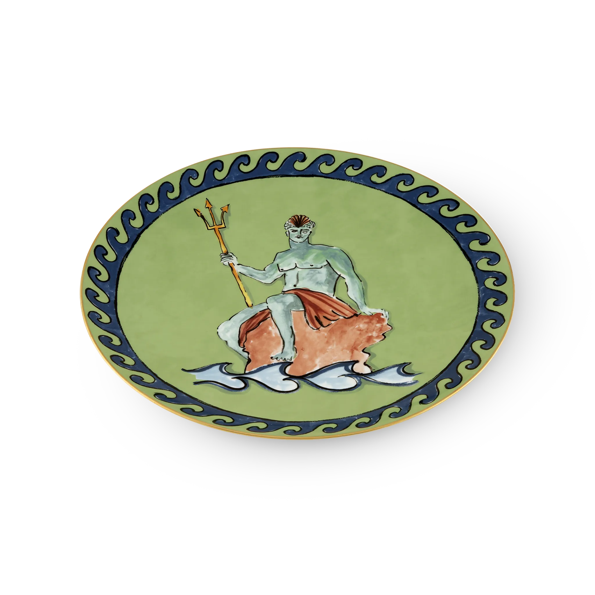 Sousplat Viaggio Di Nettuno Verde.