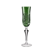 Taça Champanhe Folhas Verde Escuro.