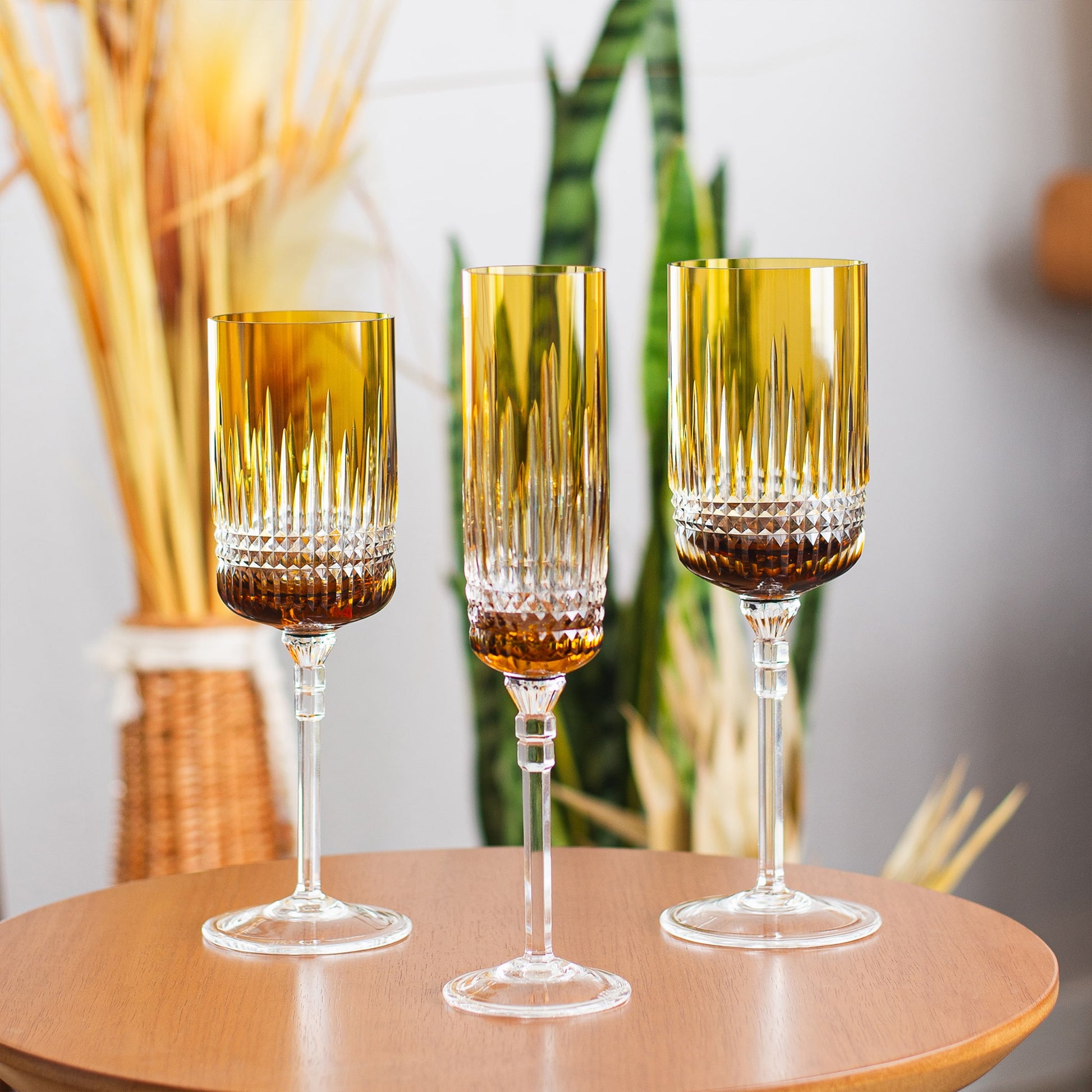 Coleção Taças Harmonia Sépia.