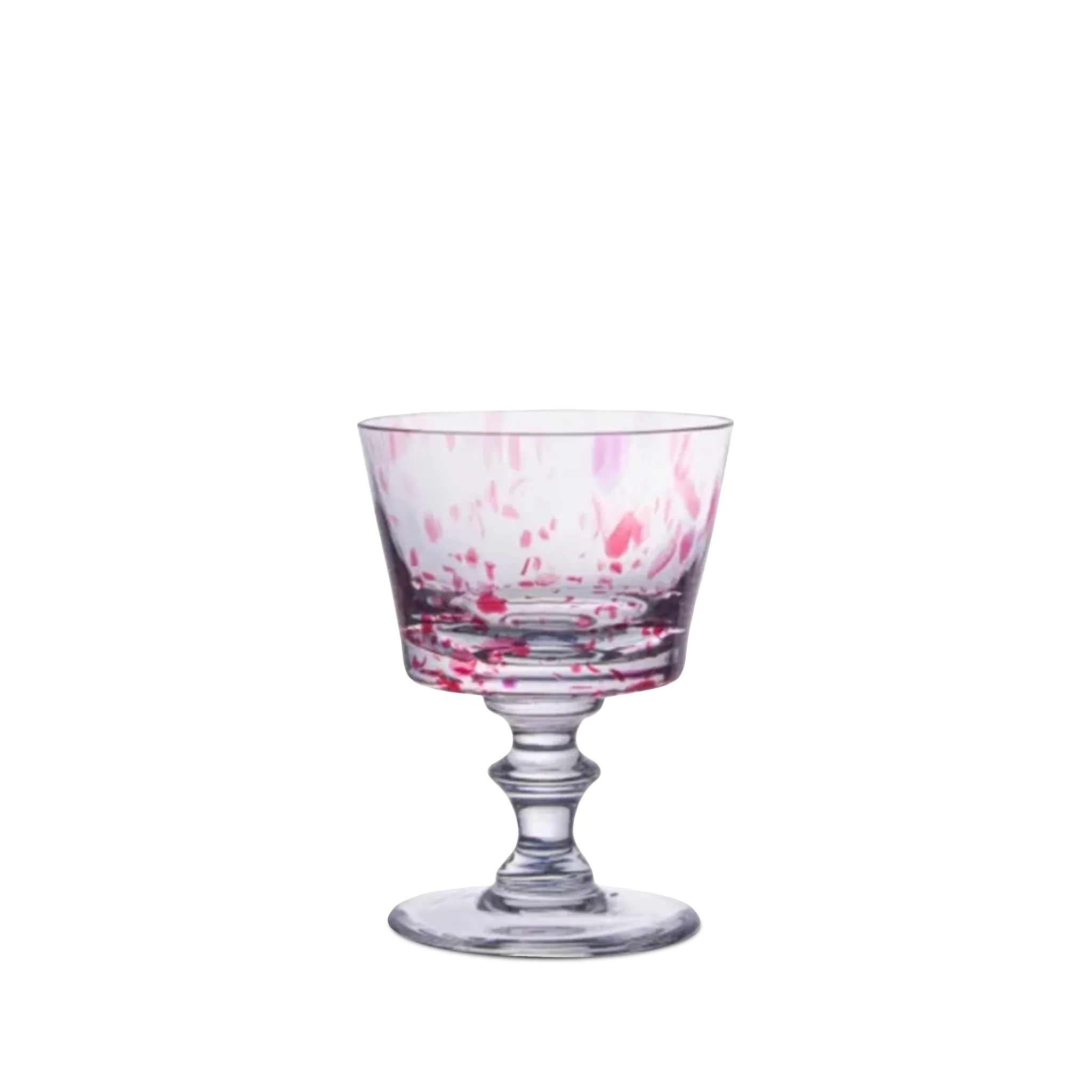Taça de Sobremesa Murano Color Rosa.