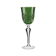 Taça Vinho Folhas Verde Escuro.
