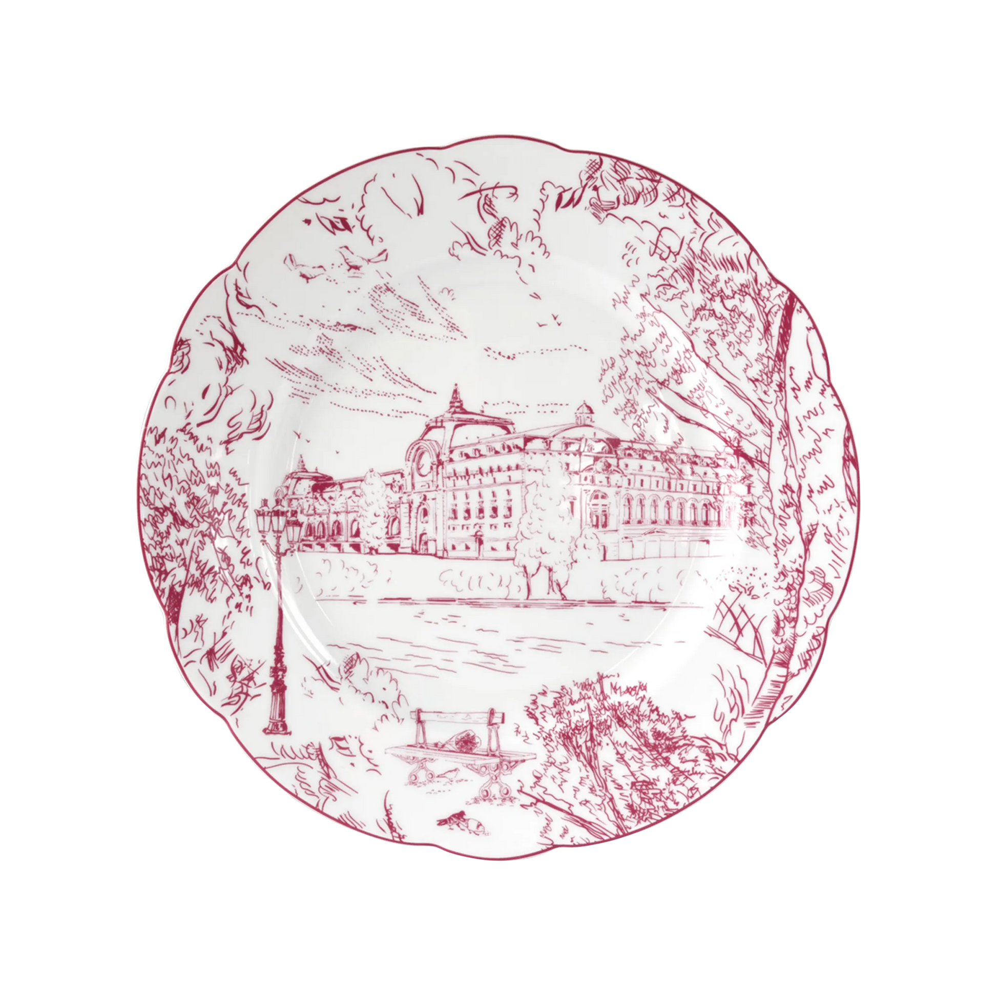 Set Prato Raso Tout Paris vinho.