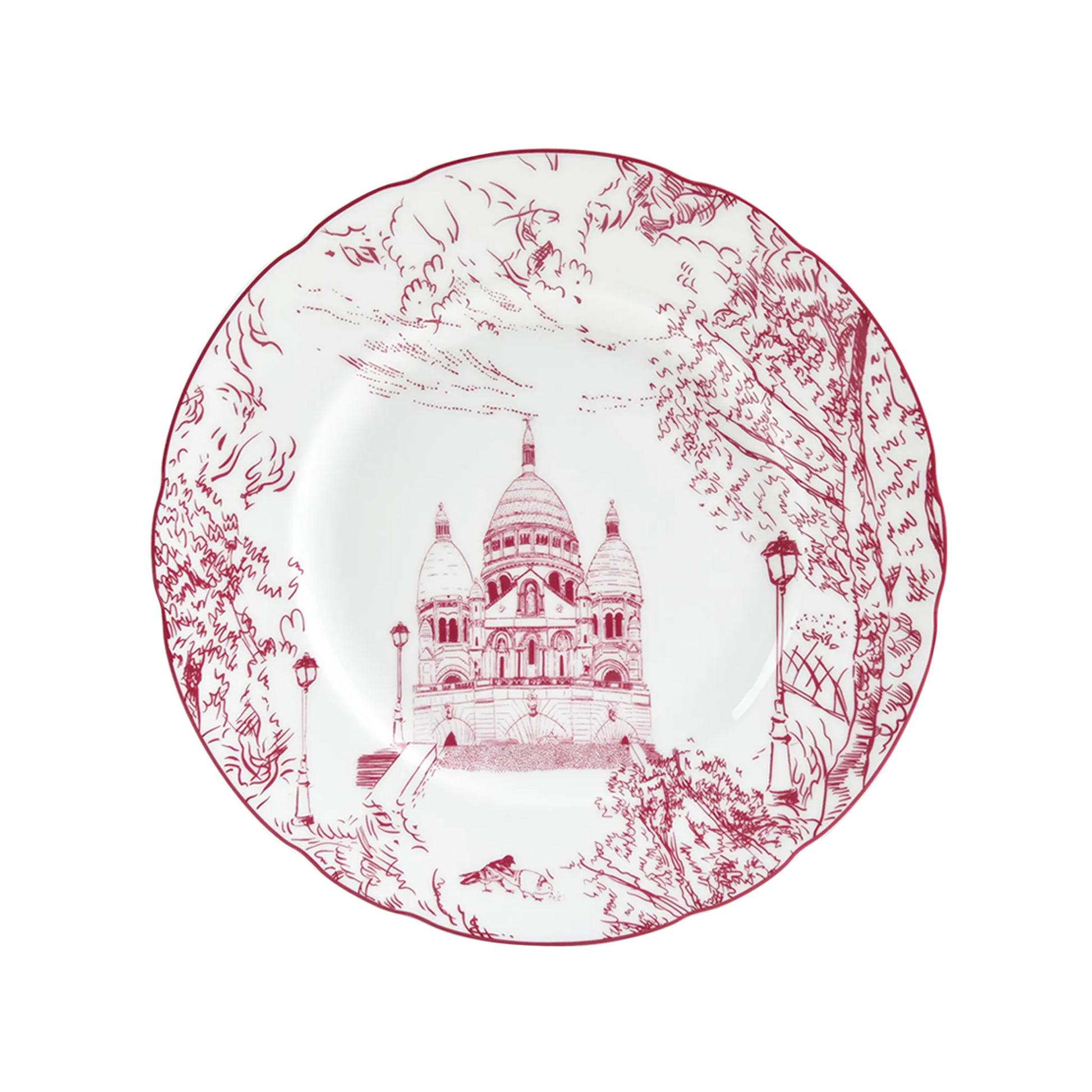 Prato Sobremesa Tout Paris vinho.