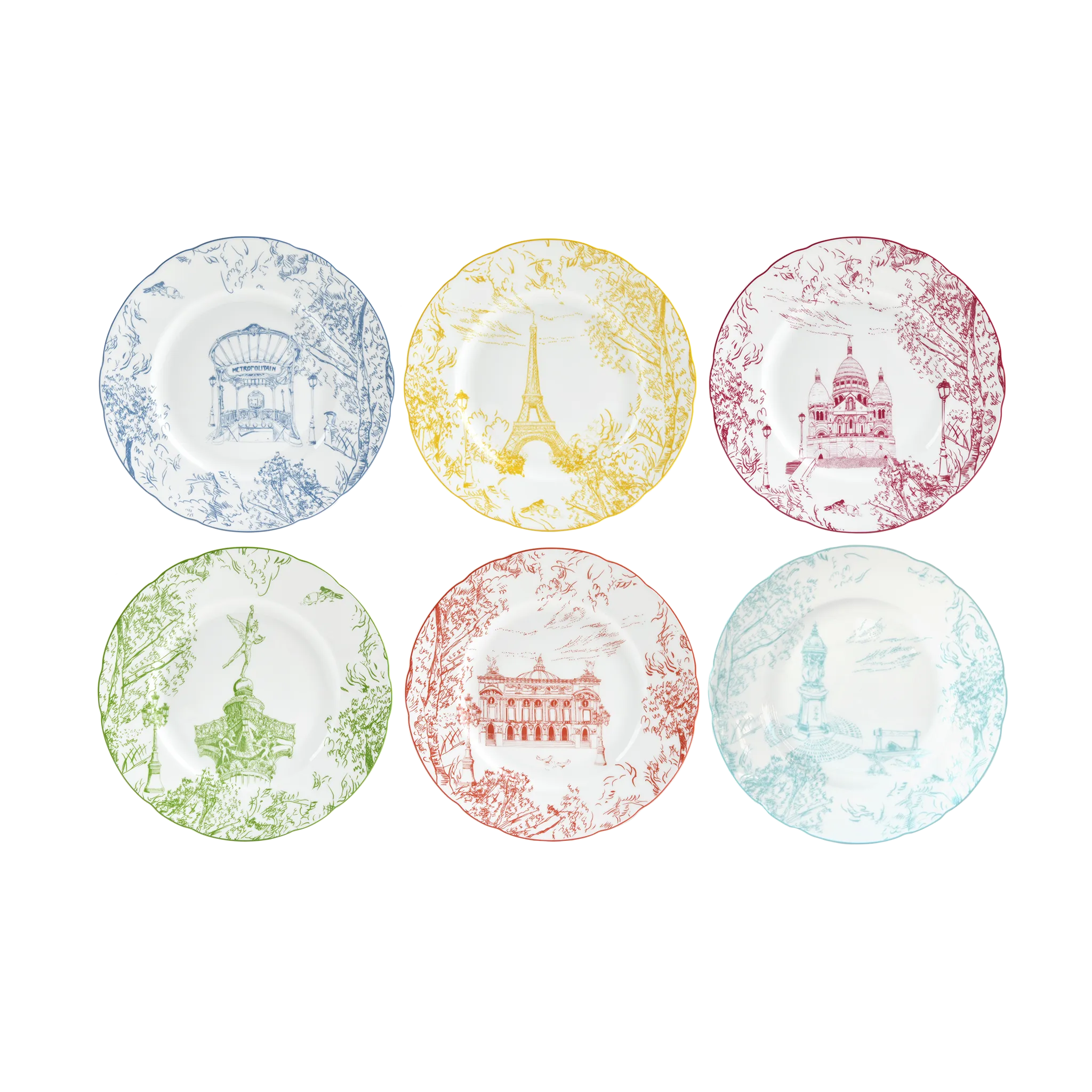 Set Prato Sobremesa Tout Paris.