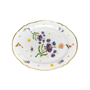 Travessa Oval Floral Vintage.