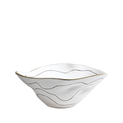 Vaso Irregular Ondas Branco.