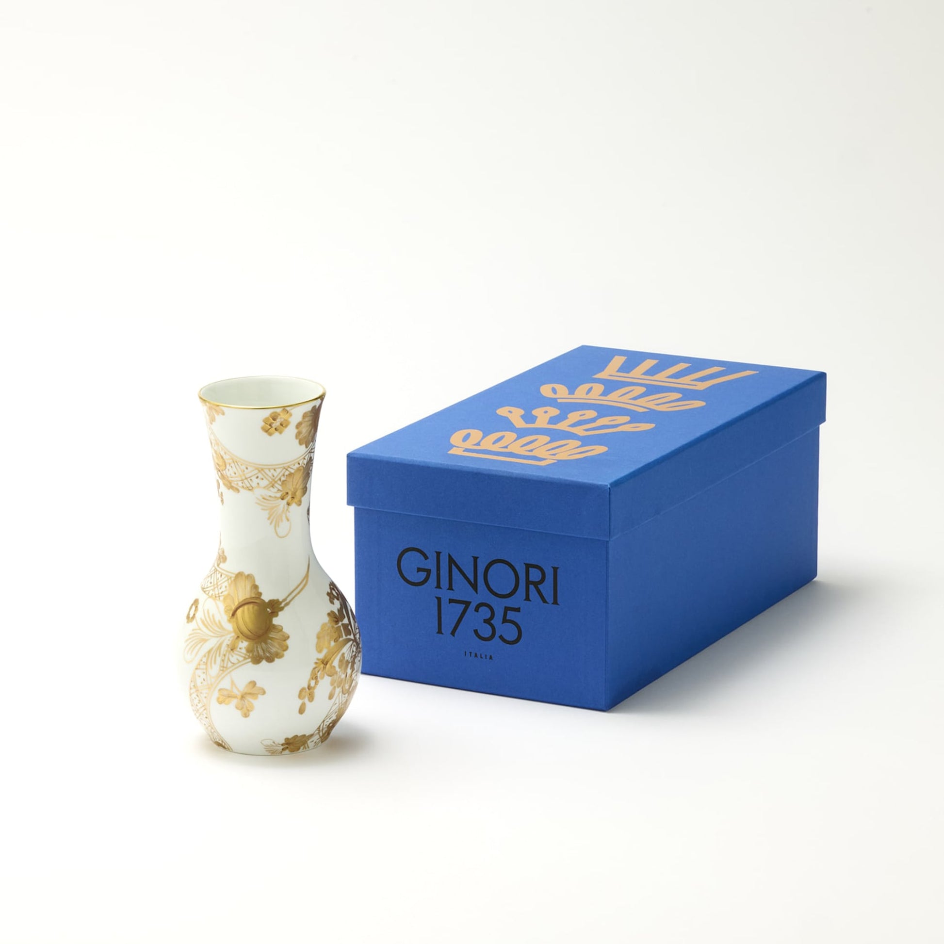 Caixa do Vaso Tulipa Oriente Italiano Aurum.