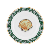 Vista frontal do Prato Pão Viaggio Di Nettuno Branco.