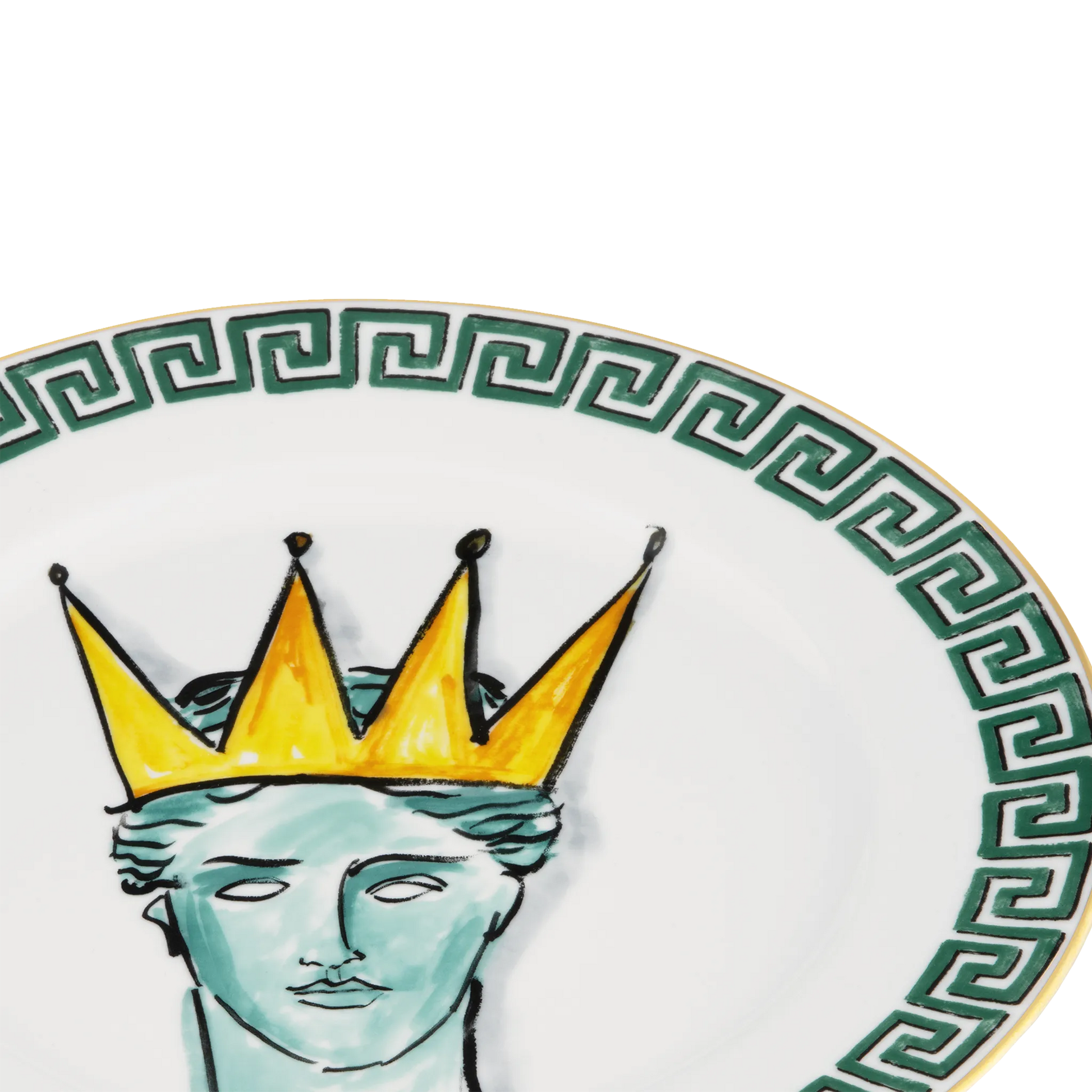 Detalhes do Prato Raso Viaggio Di Nettuno Branco.