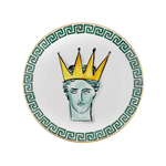 Vista frontal do Prato Raso Viaggio Di Nettuno Branco.