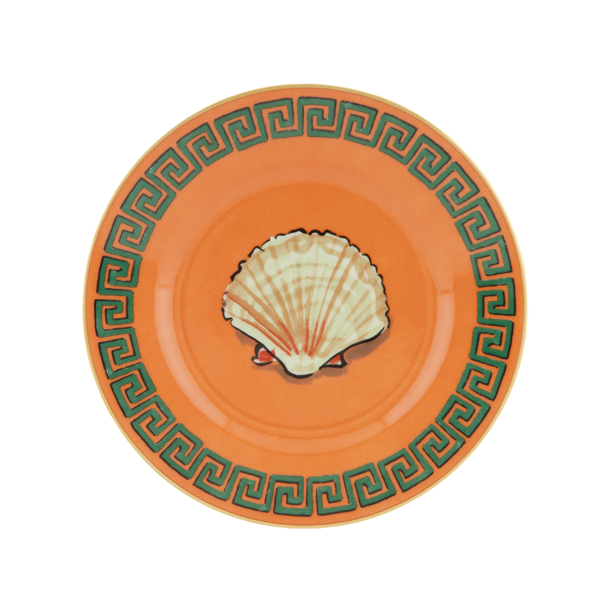 Vista frontal do Prato Pão Viaggio Di Nettuno Laranja.